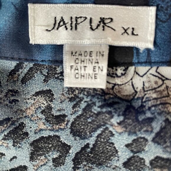 Jaipur XL Sleeveless Boho Top Animal Asymmetric Lightweight Festival Summer - Picture 2 of 9